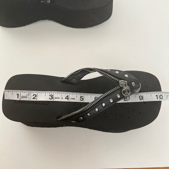 Demonia FUNN-33 Platform Black Sandals - Picture 14 of 14